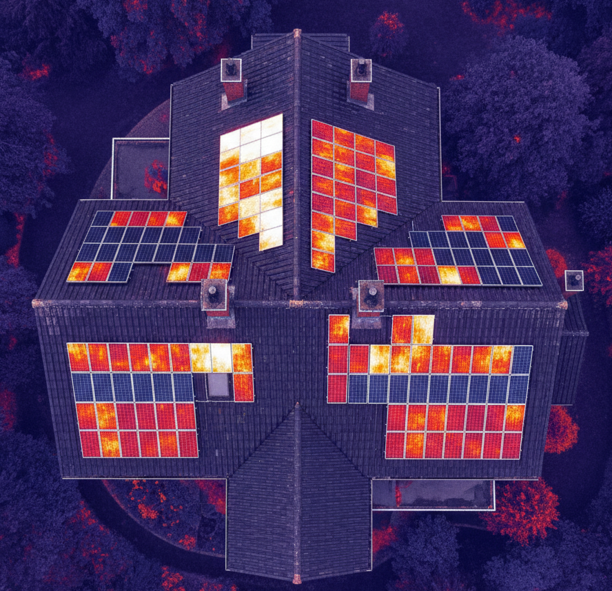 Thermografie einer PV-Anlage